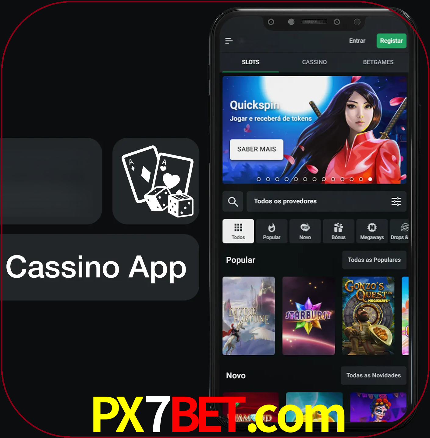 Jogue jogos de cassino e ganhe.