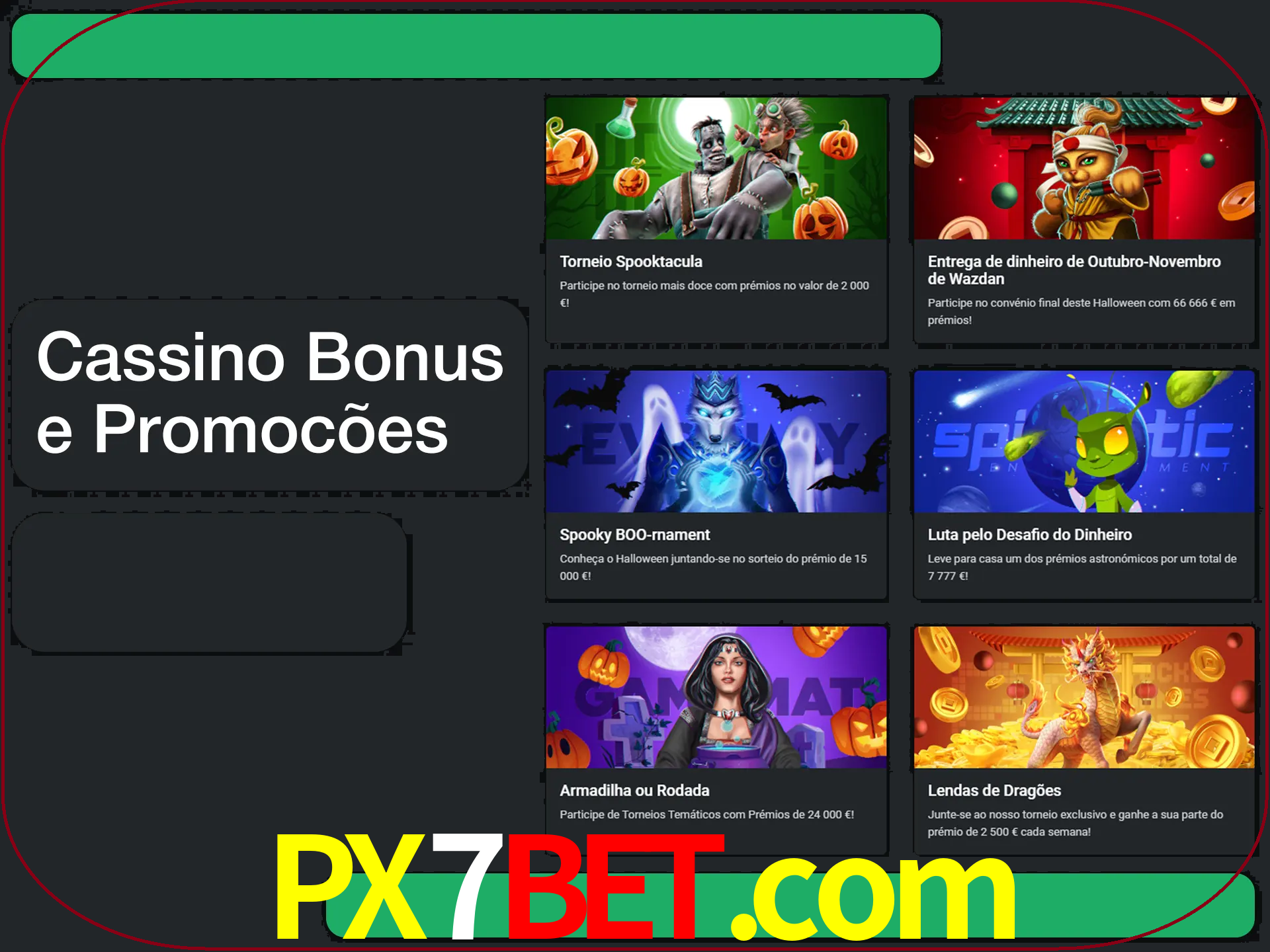 Verifique se há novos bônus de cassino para reivindicar.