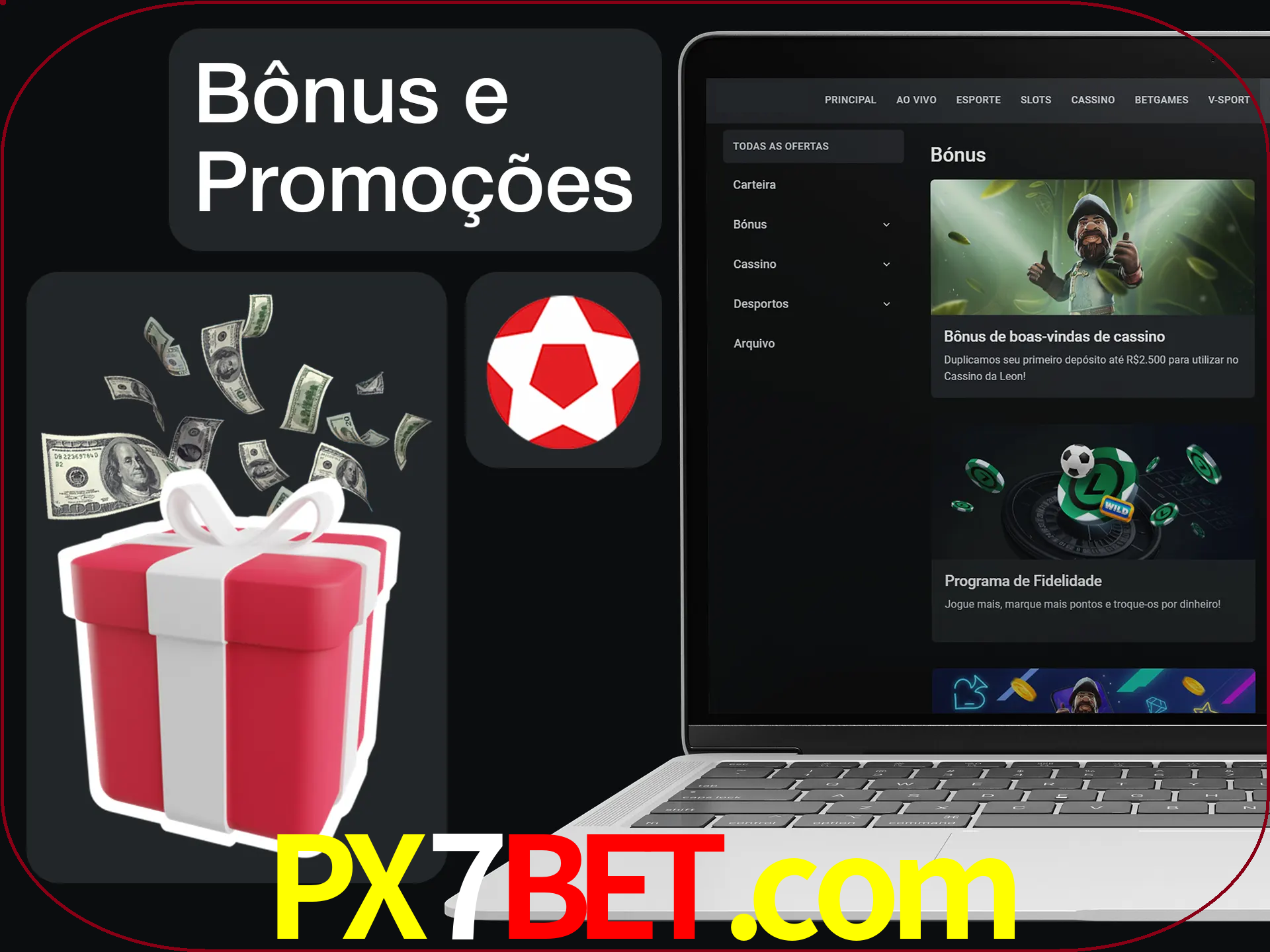 Verifique se há novos bônus e promoções.