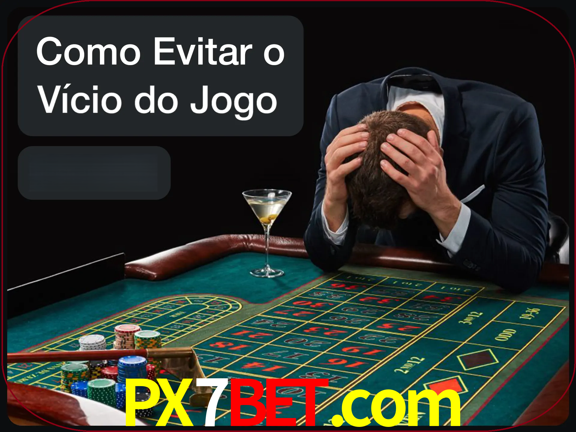Você é responsável por cada uma de suas apostas.